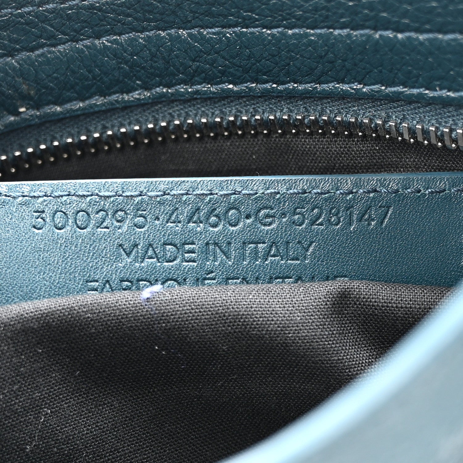 Balenciaga Chevre Silver Metallic Edge Hardware Mini City Bleu Paon 8 of 14