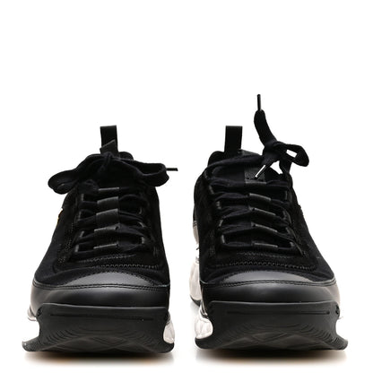 Chanel Velvet Calfskin Mixed Fibers CC Sneakers 38.5 Black 3 of 8