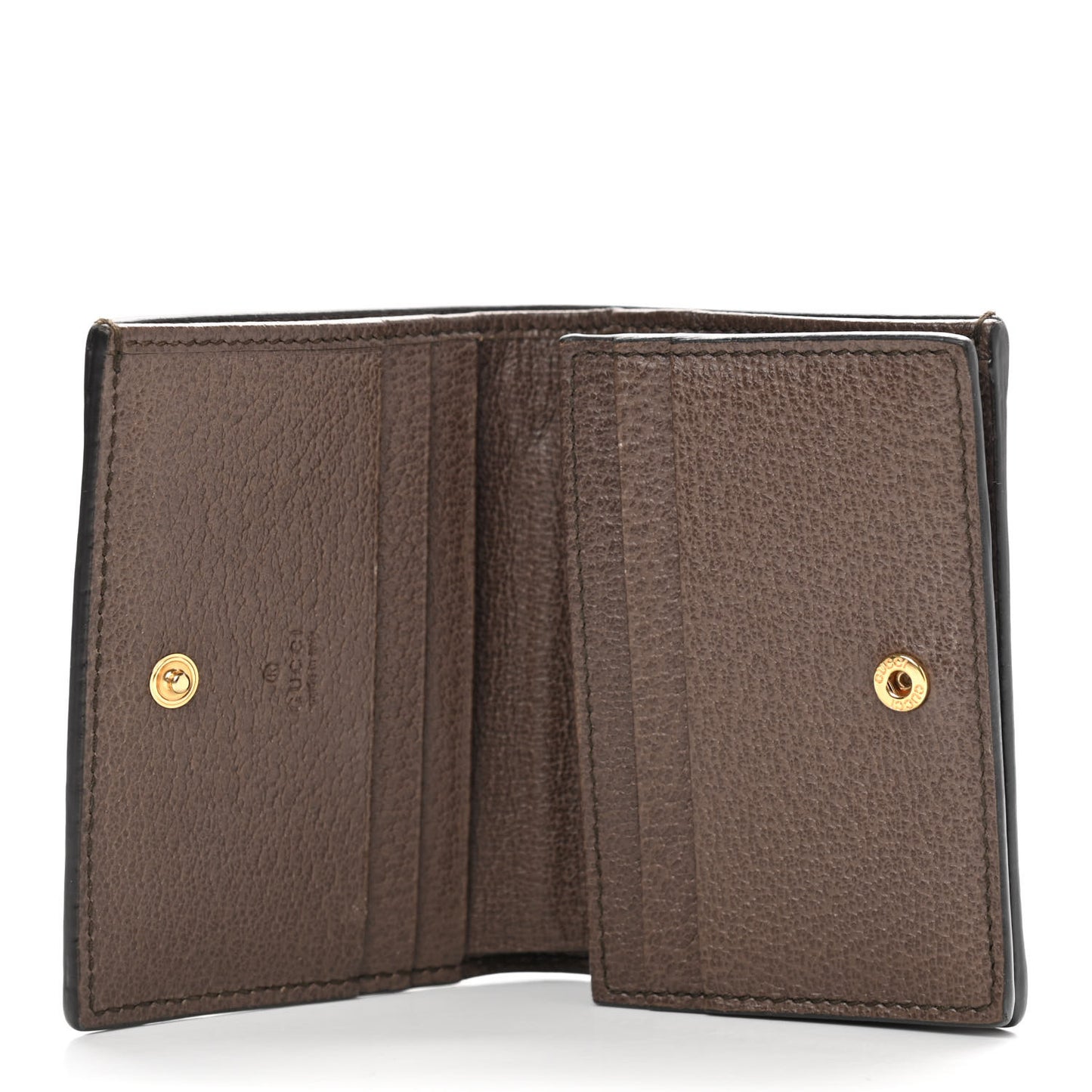 GG Supreme Monogram Web Ophidia Card Case Beige New Acero