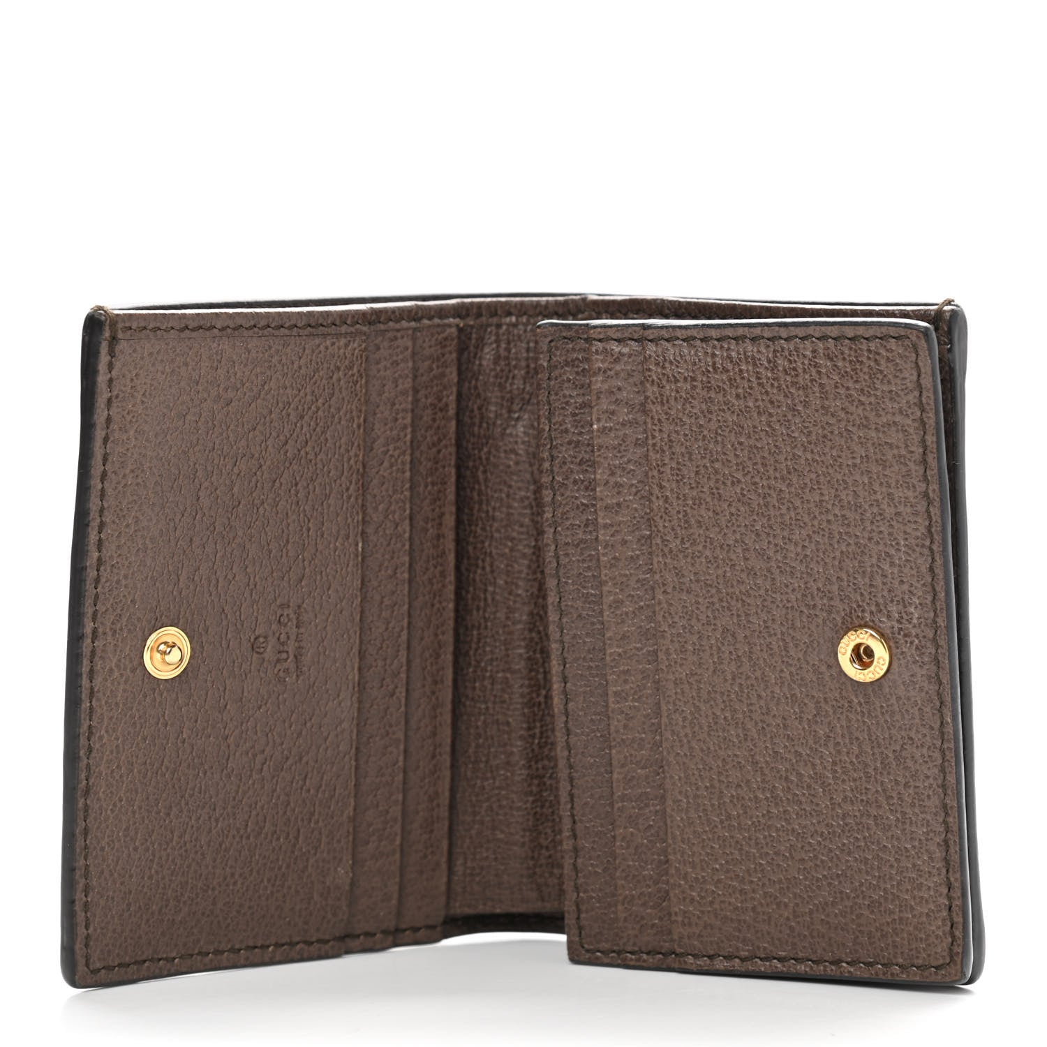 Gucci GG Supreme Monogram Web Ophidia Card Case Beige New Acero 5 of 7