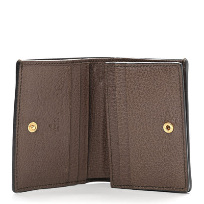 Gucci GG Supreme Monogram Web Ophidia Card Case Beige New Acero 5 of 7