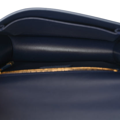 Christian Dior Smooth Calfskin 30 Montaigne Flap Bag Indigo Blue 5 of 14