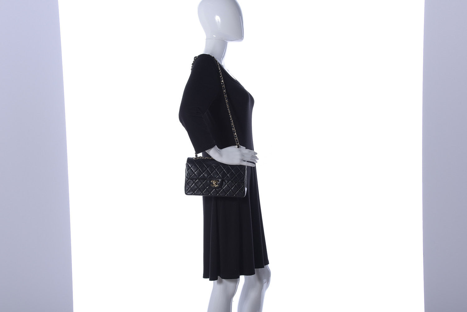 Chanel Lambskin Quilted Small Double Flap Black 2 of 18