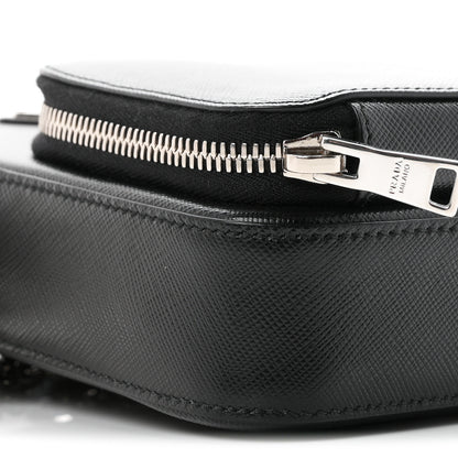 Prada Saffiano Phone Crossbody Pouch  Black 16 of 19