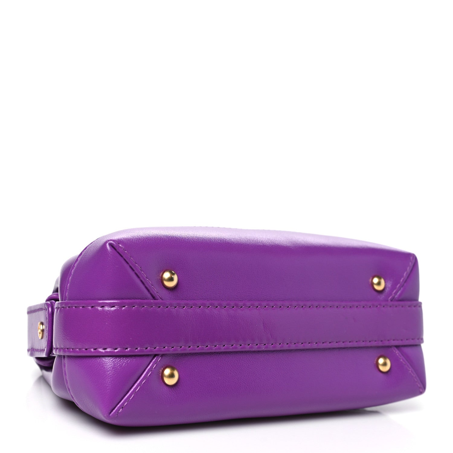 Chanel Shiny Lambskin Quilted Mini Cocodoc Top Handle Bag Purple 4 of 11