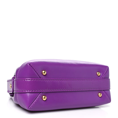 Chanel Shiny Lambskin Quilted Mini Cocodoc Top Handle Bag Purple 4 of 11