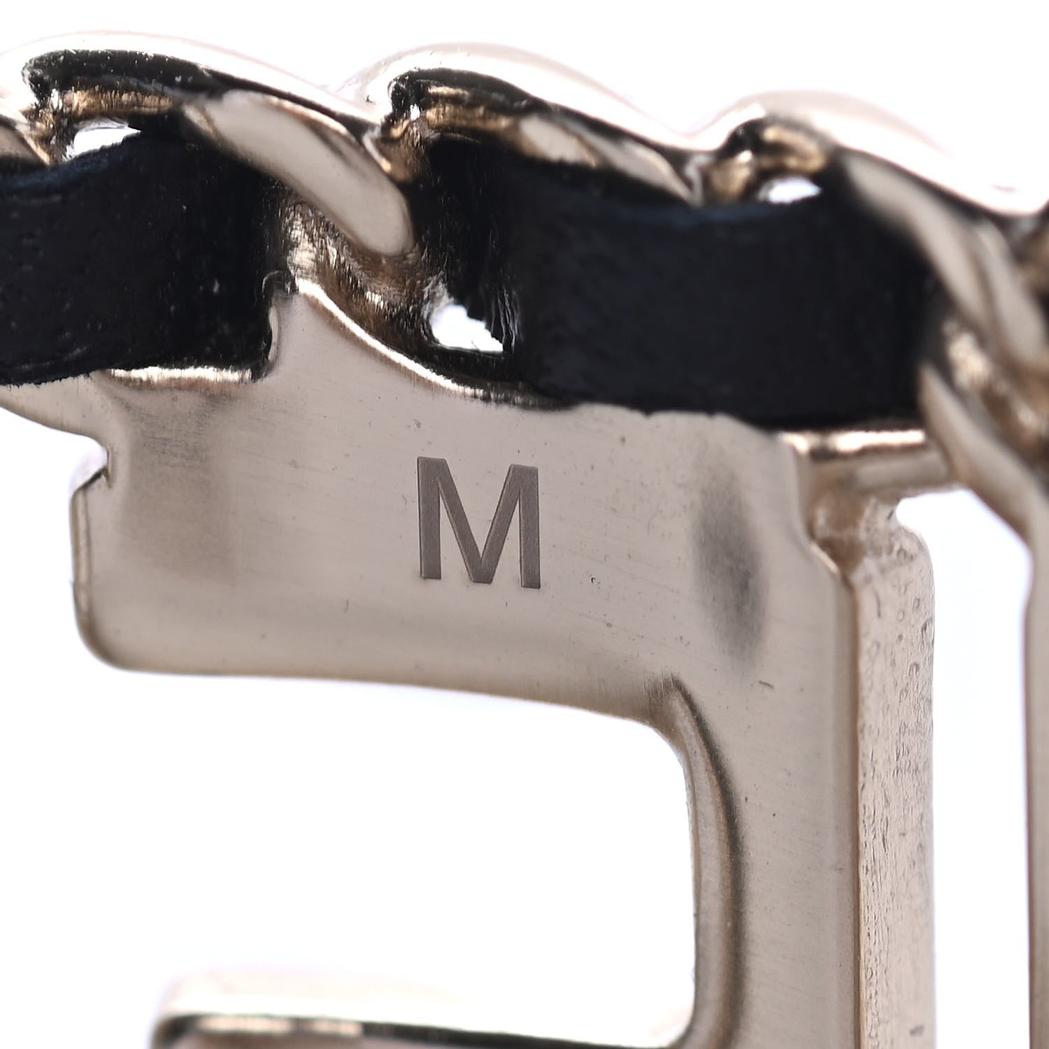 Chanel Lambskin Vintage Allure Cuff Bracelet M Black Gold 4 of 4