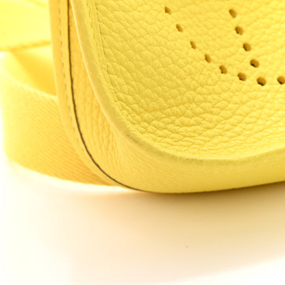 Hermes Taurillon Clemence Evelyne TPM Lime 13 of 14