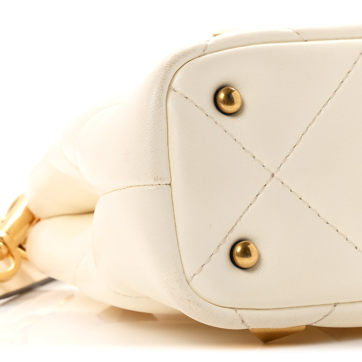 Valentino Garavani Nappa Mini Roman Stud The Handle Bag Ivory 8 of 9