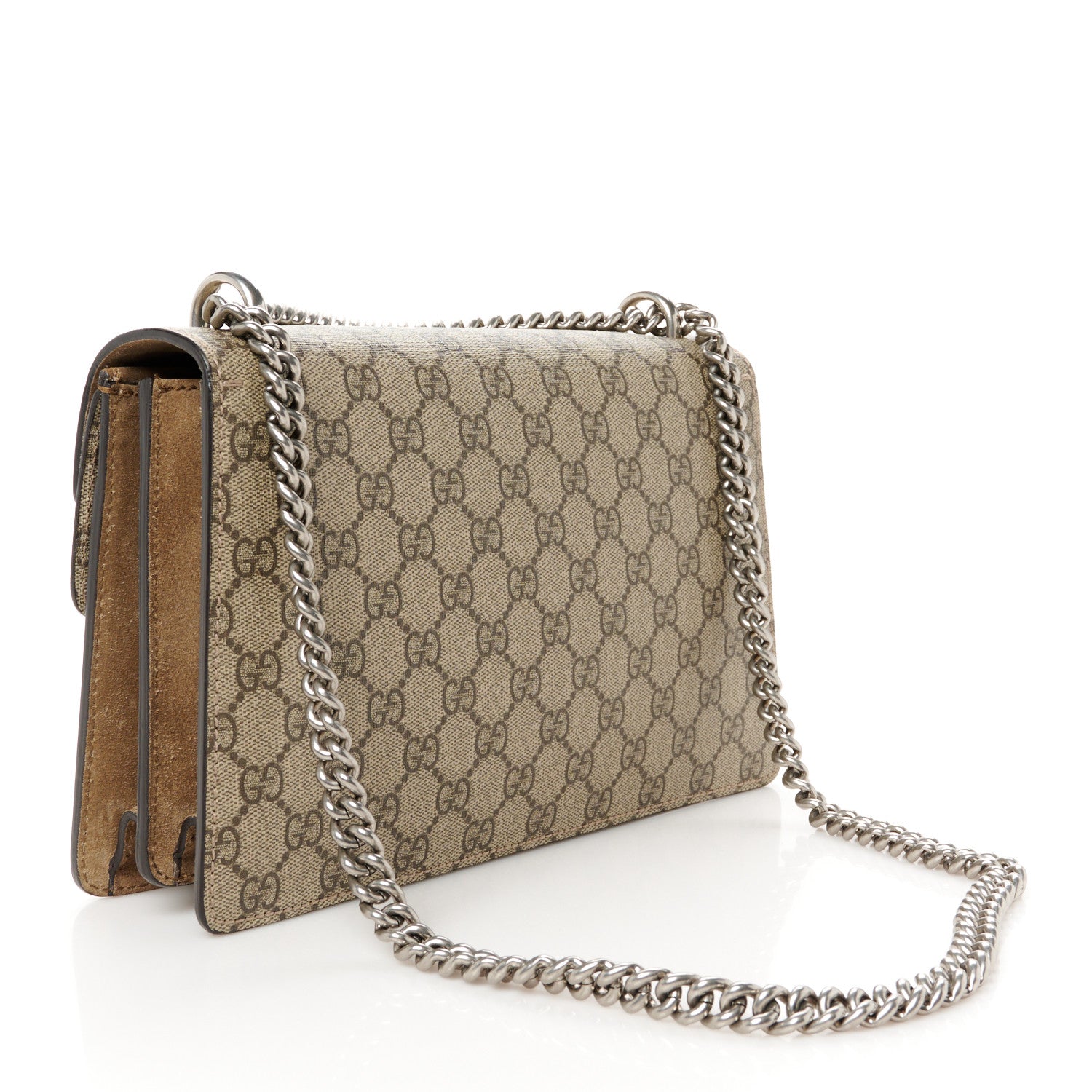 Gucci GG Supreme Monogram Small Dionysus Shoulder Bag Taupe 3 of 12