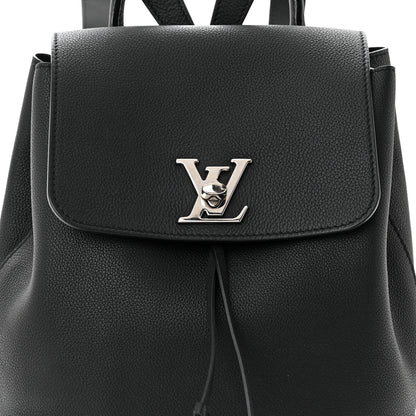 Louis Vuitton Calfskin Lockme Backpack Black 8 of 10