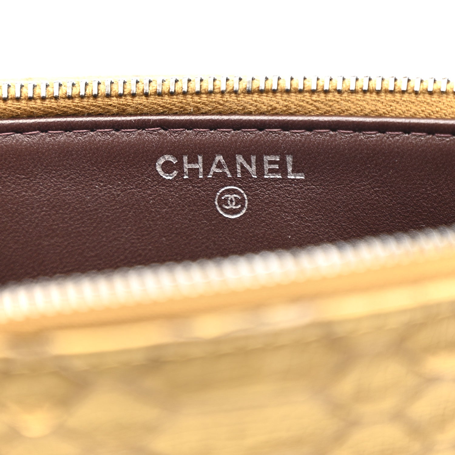 Chanel Metallic Snakeskin Small Gabrielle Clutch With Chain Gold 8 of 15