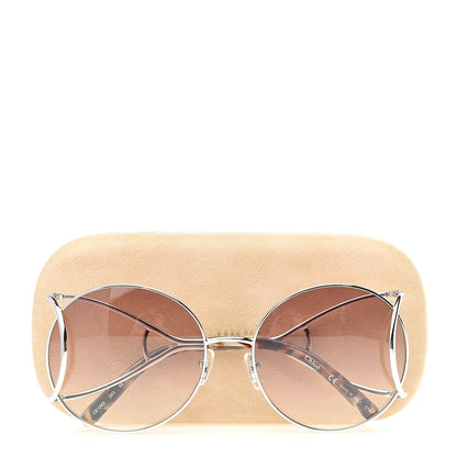 Chloe Jackson Oversized Round Sunglasses CE124S Turtledove 7 of 7