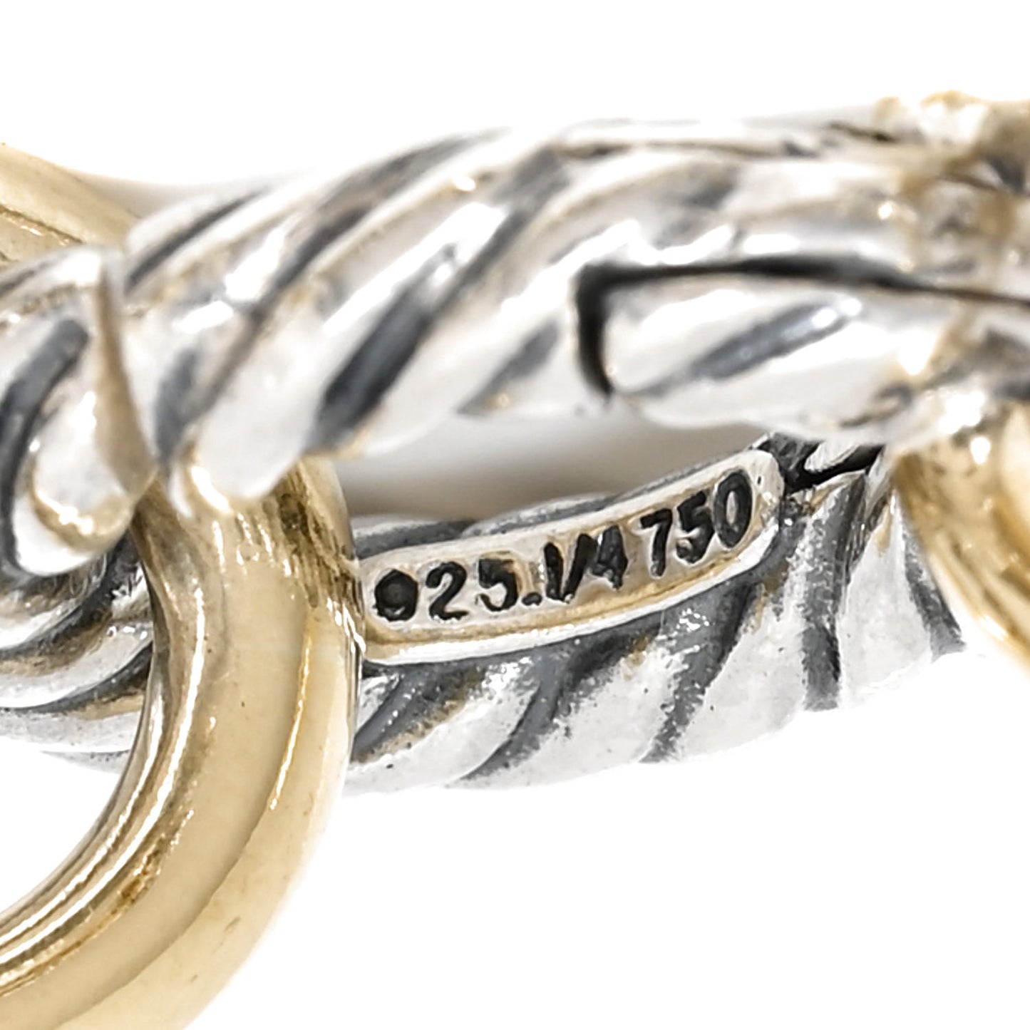 Sterling Silver 18K Yellow Gold 12mm Large Oval Link Bracelet