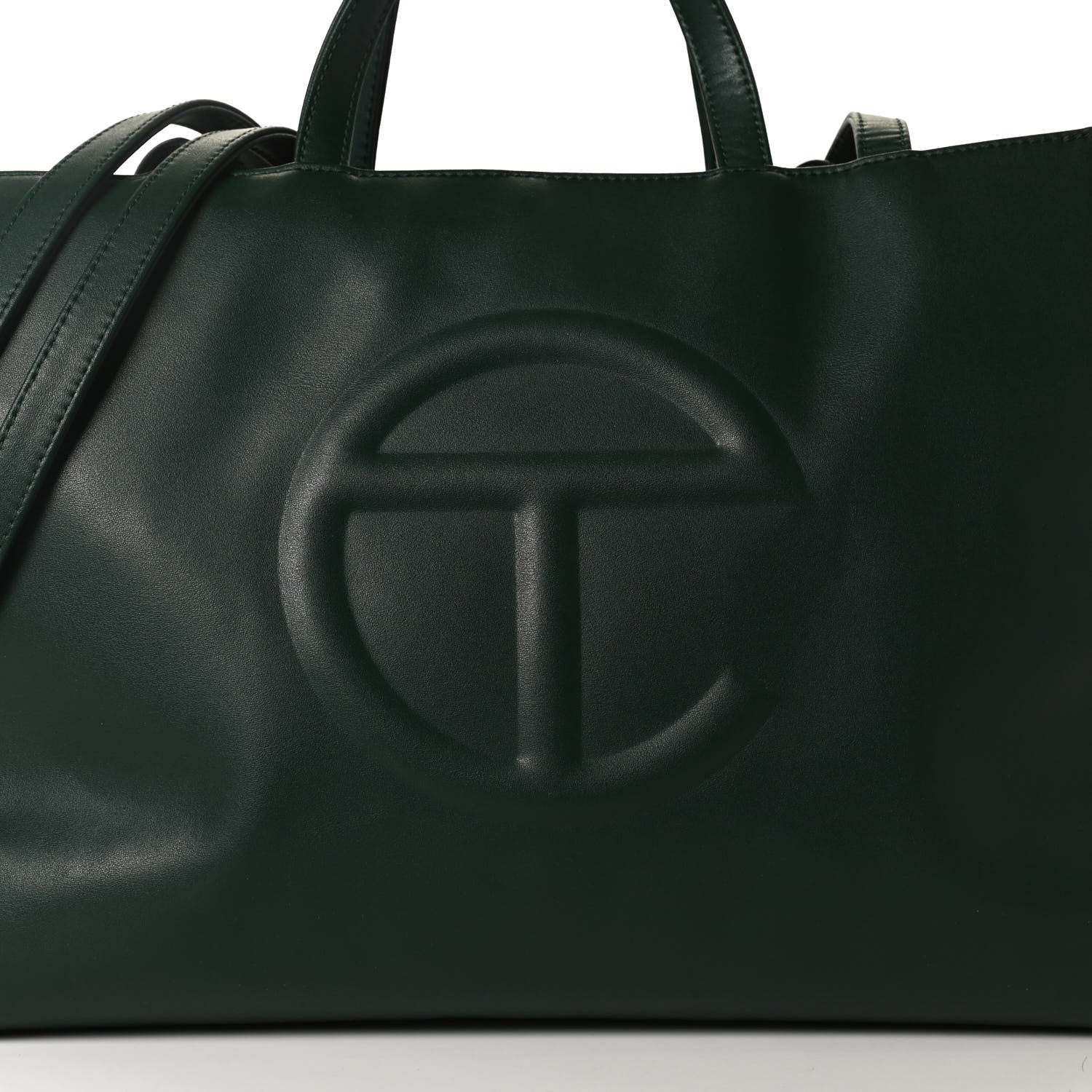 Telfar Vegan Leather Medium Shopping Bag Dark Olive 7 of 11