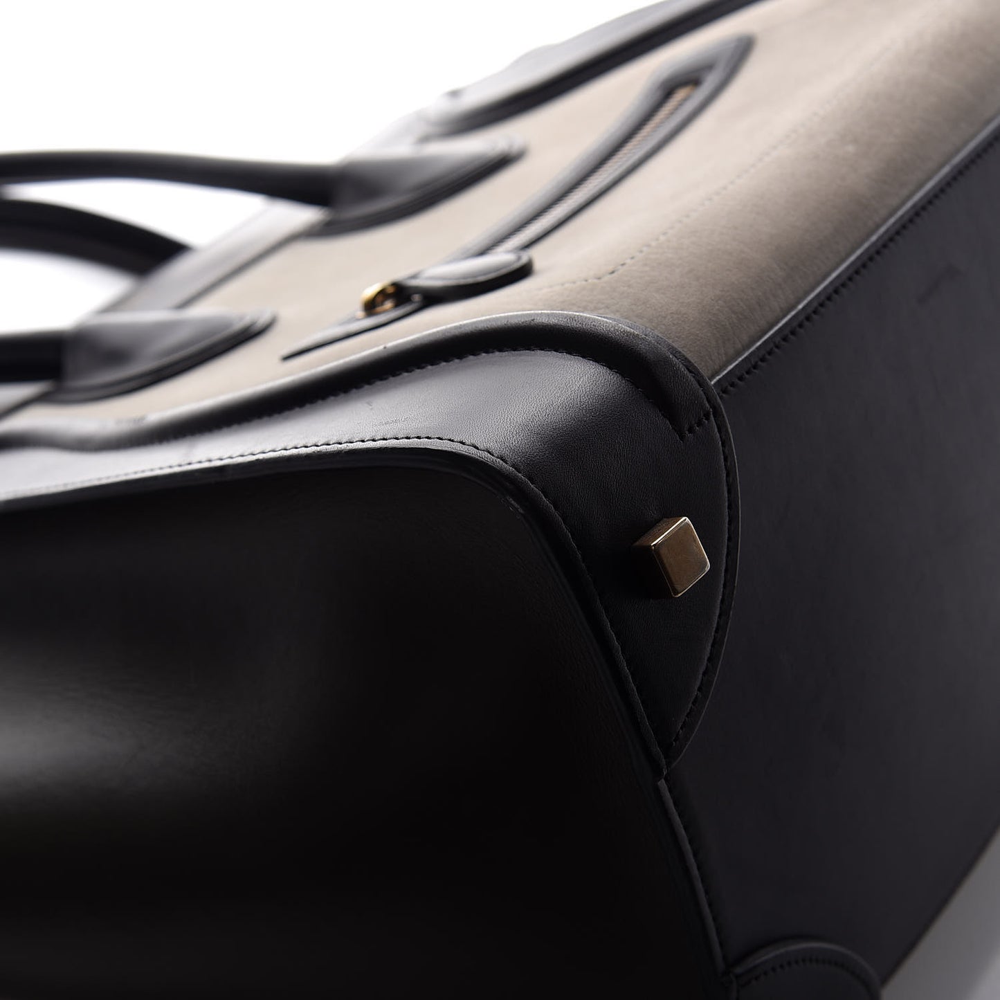 Nubuck Smooth Calfskin Mini Tri-Color Luggage Olive