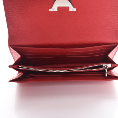 Louis Vuitton Taurillon Capucines Wallet Rubis 5 of 8