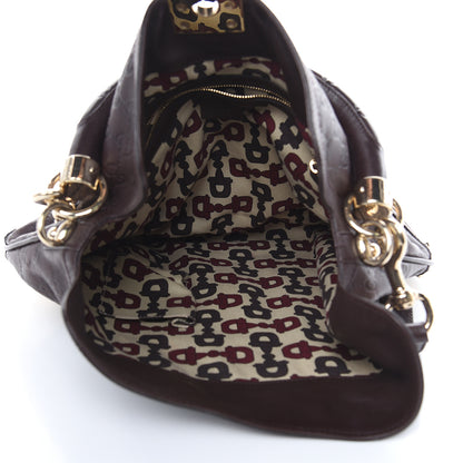 Gucci Guccissima Medium Indy Top Handle Hobo Dark Brown 5 of 10