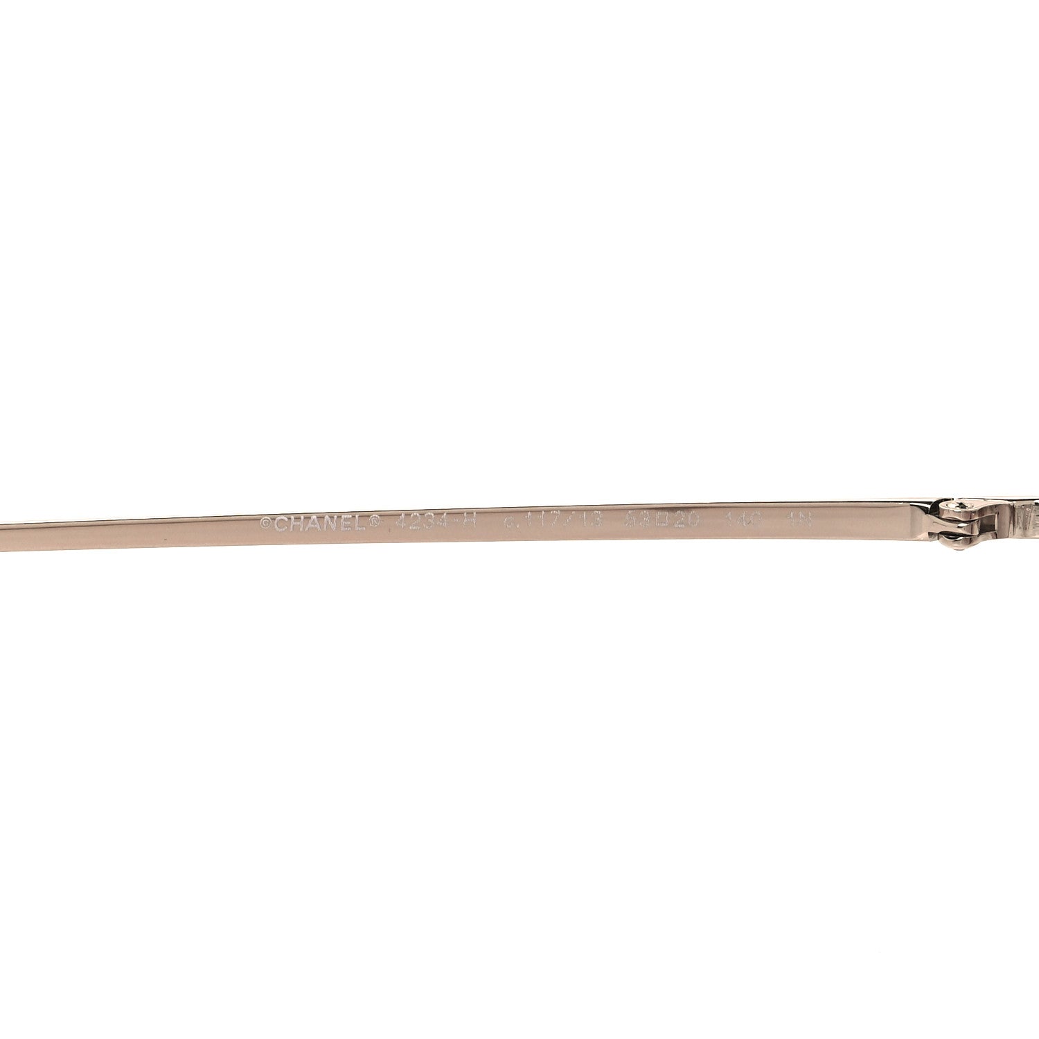 Chanel Pearl Round Sunglasses 4234-H Rose Gold 5 of 8
