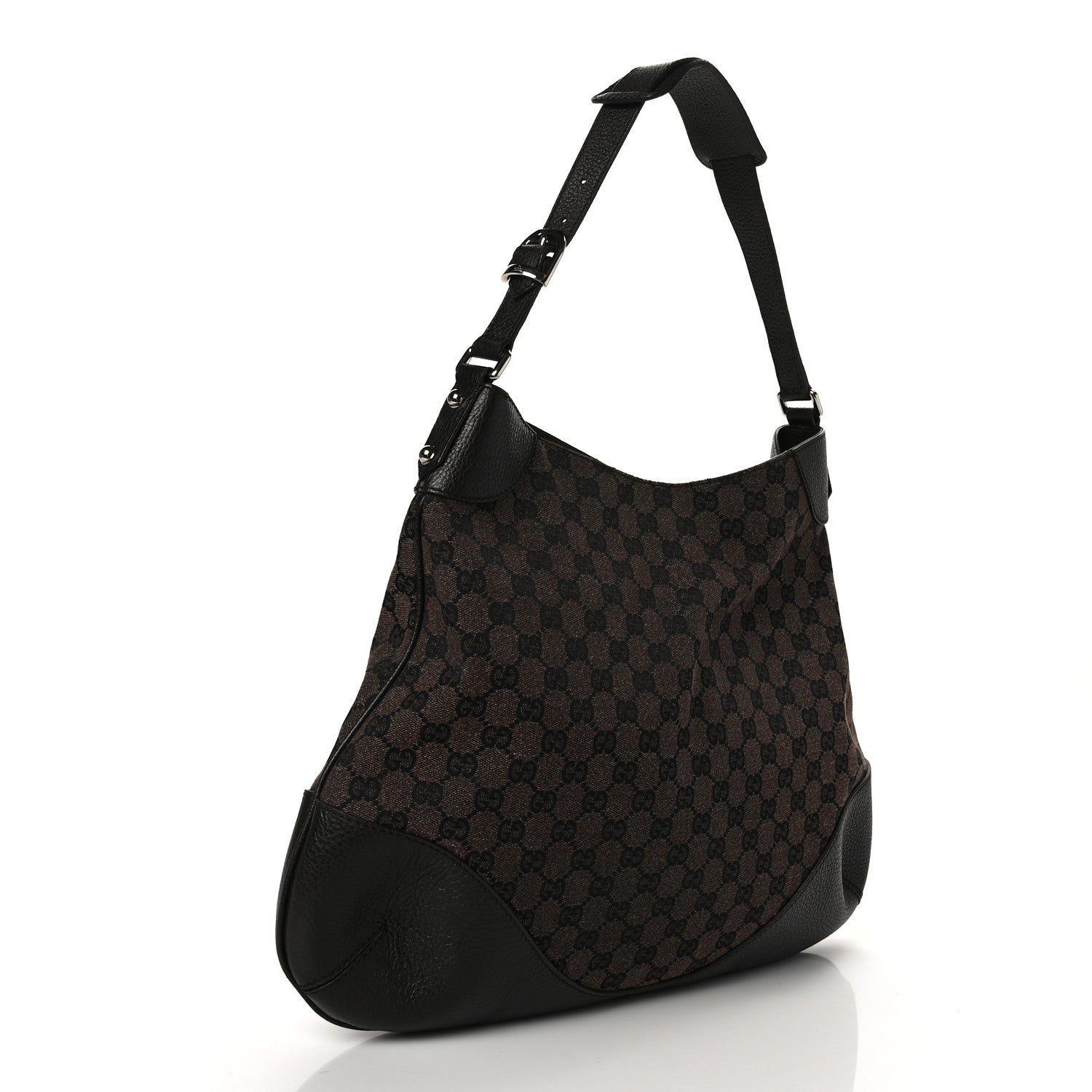 Gucci Monogram Hobo Dark Brown 3 of 9