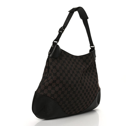 Gucci Monogram Hobo Dark Brown 3 of 9