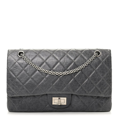 Chanel Aged Calfskin Quilted 50th Anniversary 2.55 Reissue 227 Flap Grey 1 of 11