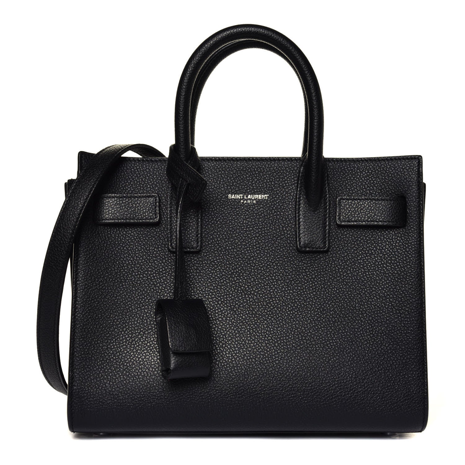 Saint Laurent Grained Calfskin Nano Sac De Jour Black 1 of 4