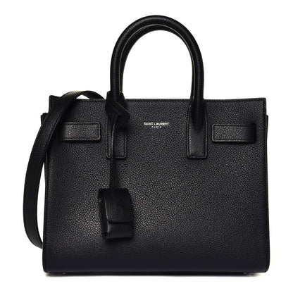 Saint Laurent Grained Calfskin Nano Sac De Jour Black 1 of 4