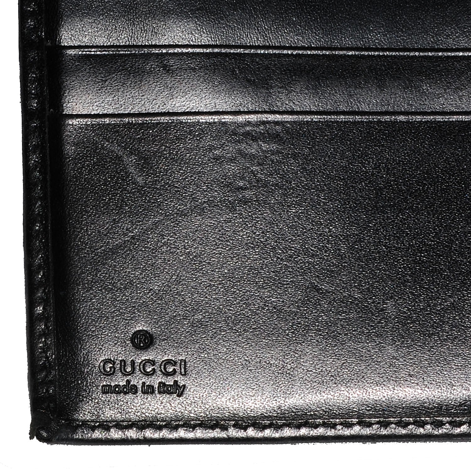 Gucci Monogram Compact Wallet Black 6 of 7
