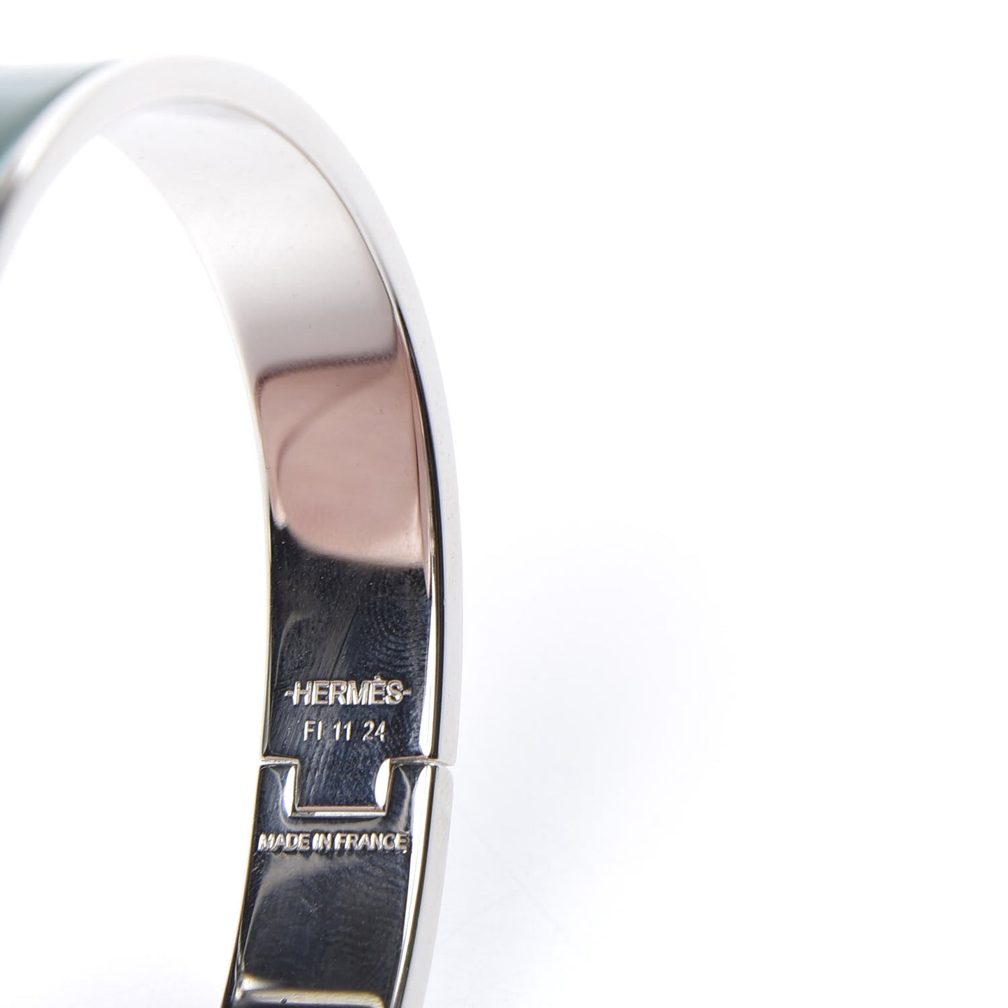 Enamel Narrow Clic Clac HH Bracelet GM Vert Veronese