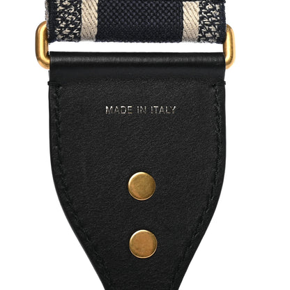 Christian Dior Canvas Embroidered Shoulder Strap Black 3 of 6