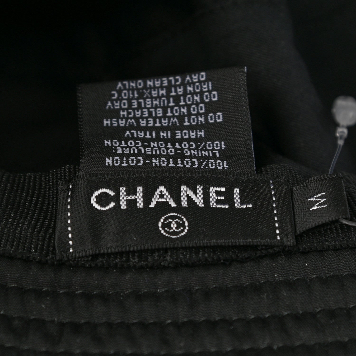Chanel Canvas CC Bucket Hat M Black 8 of 9