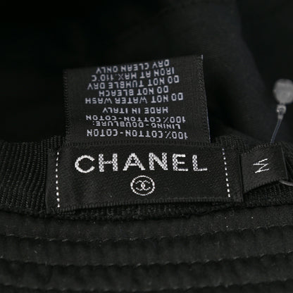 Chanel Canvas CC Bucket Hat M Black 8 of 9
