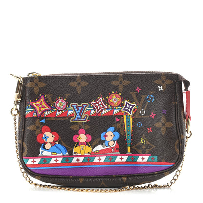 Louis Vuitton Monogram 2020 Christmas Animation Bumper Cars Mini Pochette Accessories Coquelicot 1 of 9
