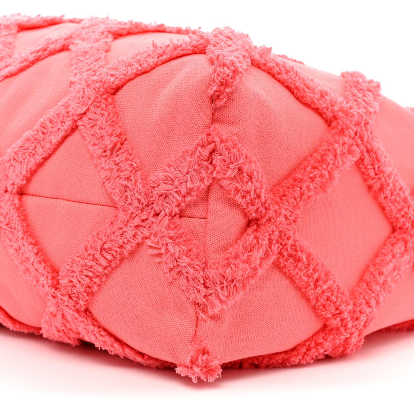 Cotton Canvas Large CC Embrace Hobo Coral