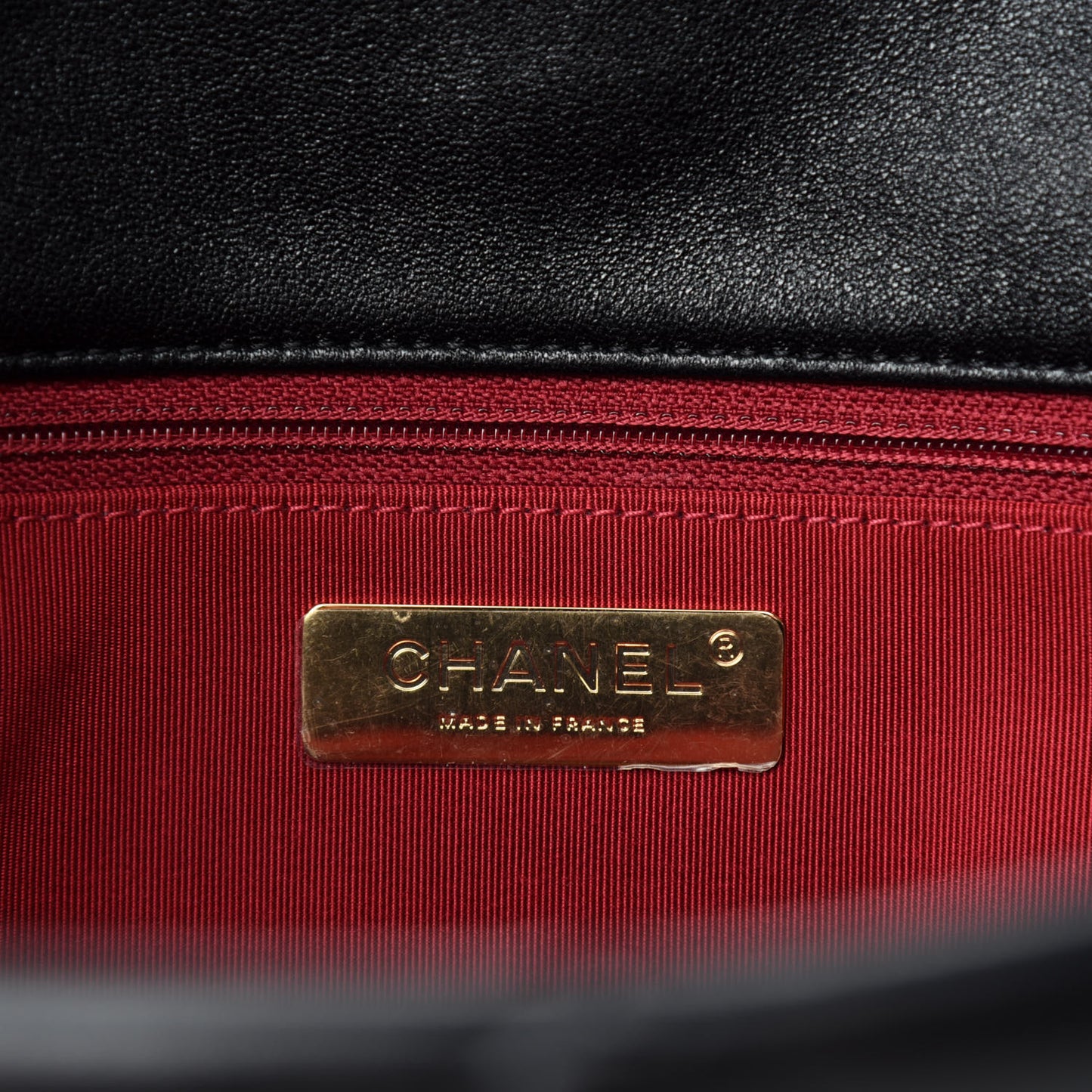 Lambskin Quilted Large Chanel 19 Flap Black