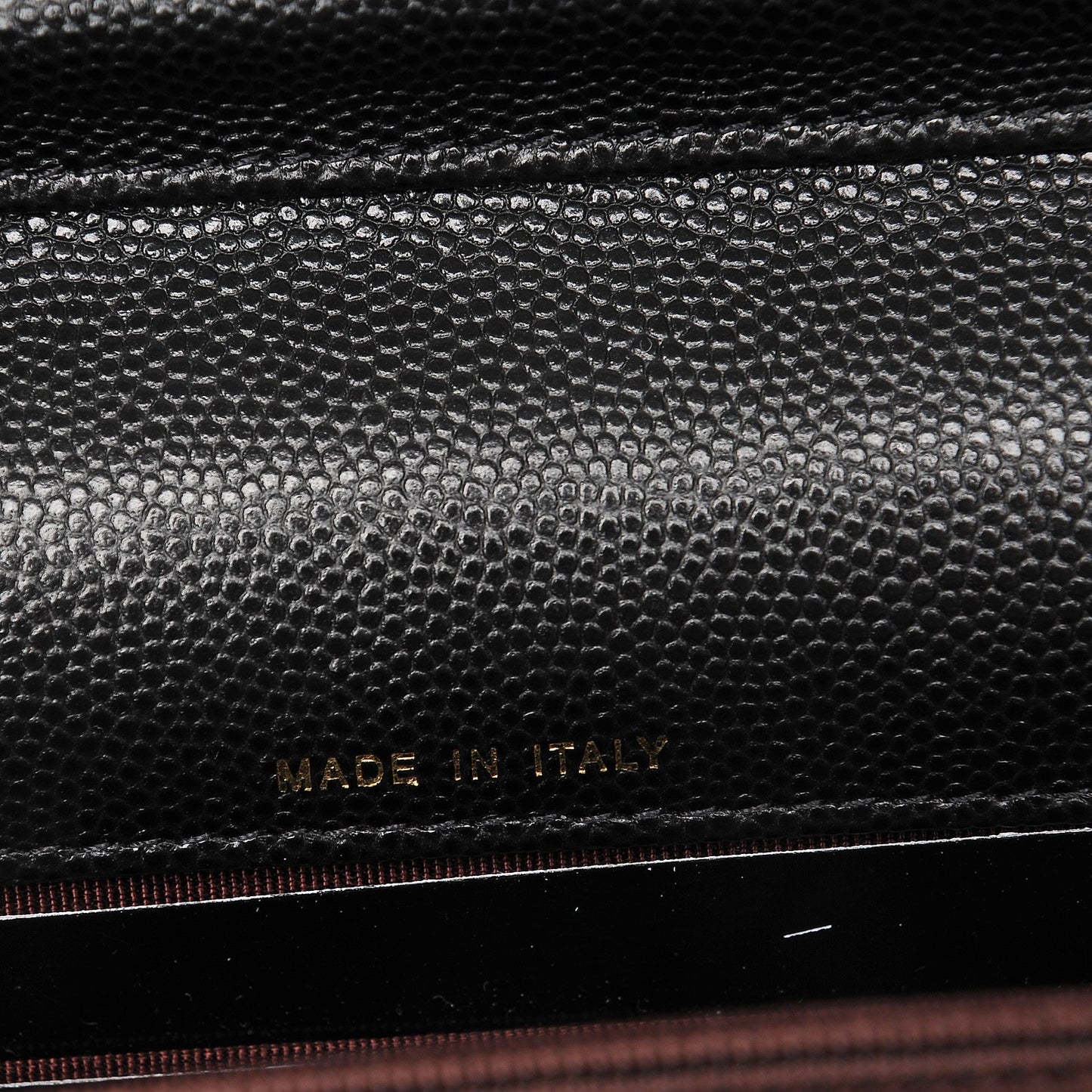 Caviar Quilted Square Wallet On Chain WOC Black