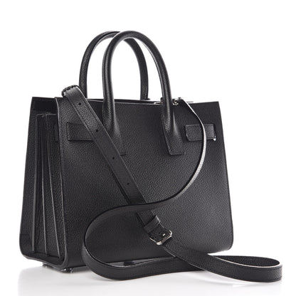 Saint Laurent Grained Calfskin Nano Sac De Jour Black 3 of 10