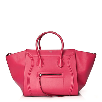 Celine Grained Calfskin Medium Phantom Luggage Fuchsia 1 of 14