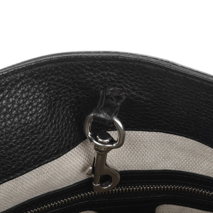 Gucci Pebbled Calfskin Studded Medium Soho Chain Shoulder Bag Black 7 of 7