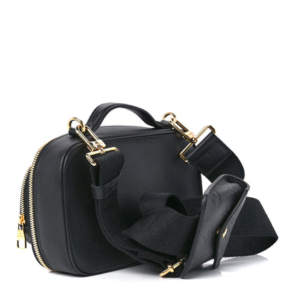 Louis Vuitton Calfskin Monogram Embossed Utility Crossbody Black 3 of 11