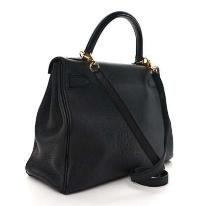 Hermes Togo Kelly Retourne 32 Black 3 of 9