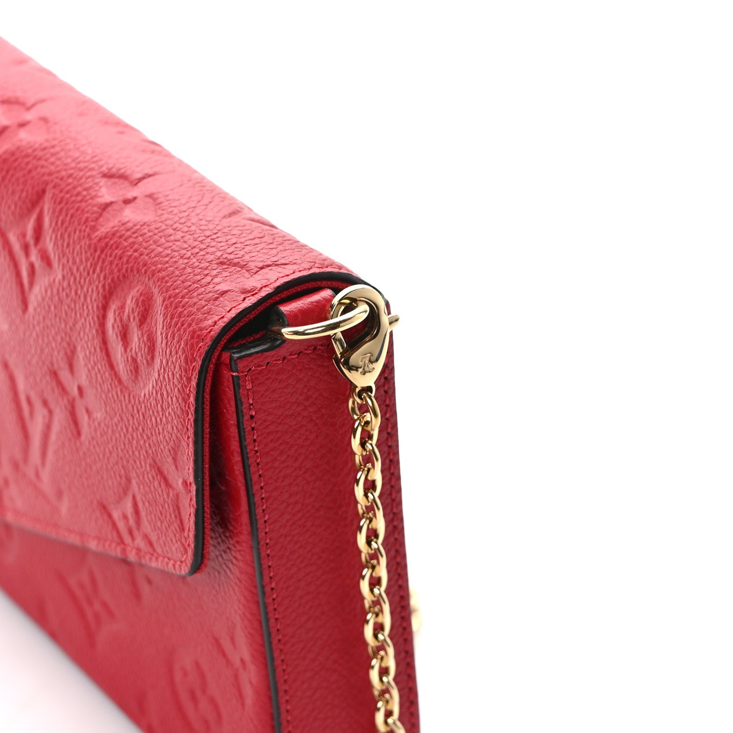 Empreinte Pochette Felicie Chain Wallet Scarlet
