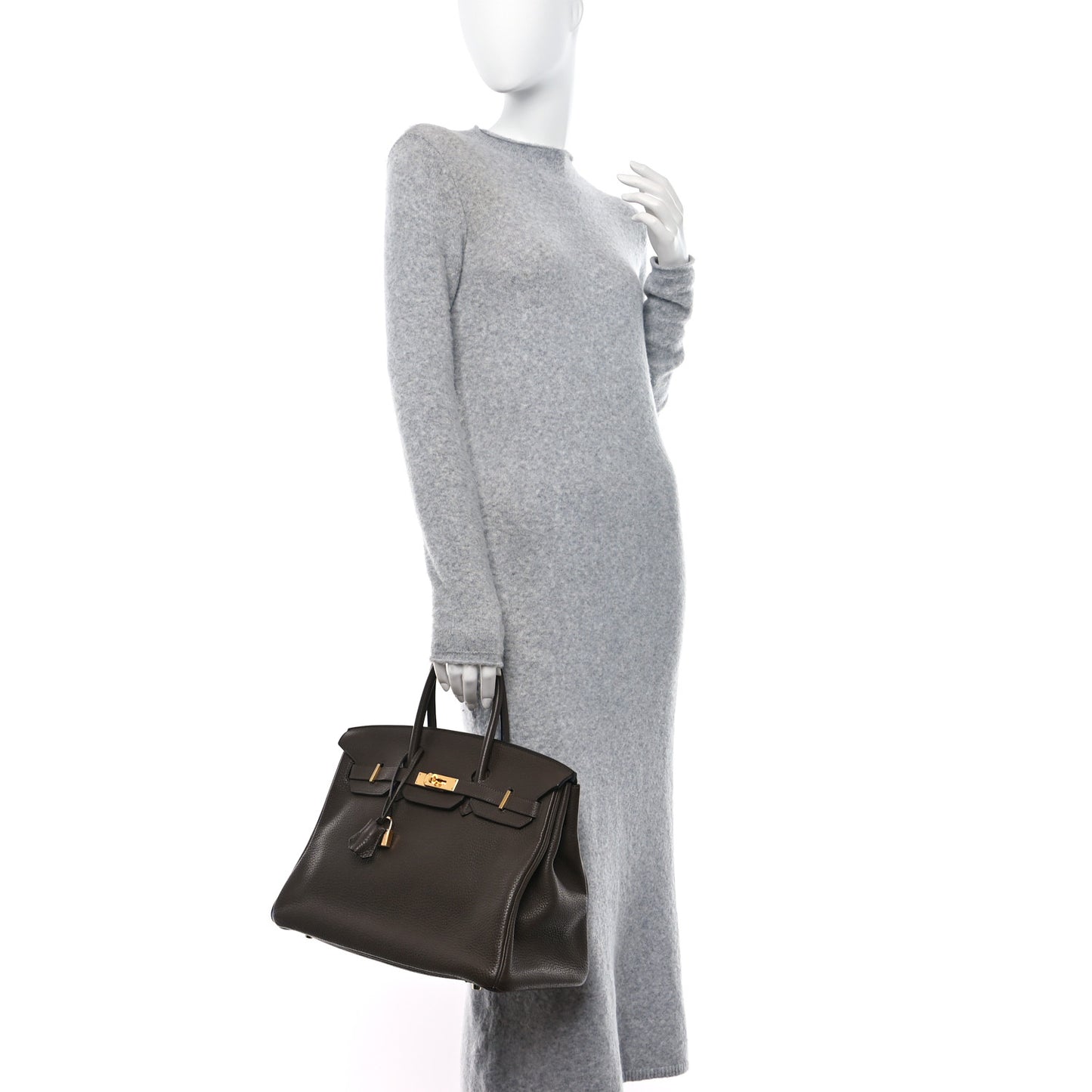 Taurillon Clemence Birkin 35 Chocolate