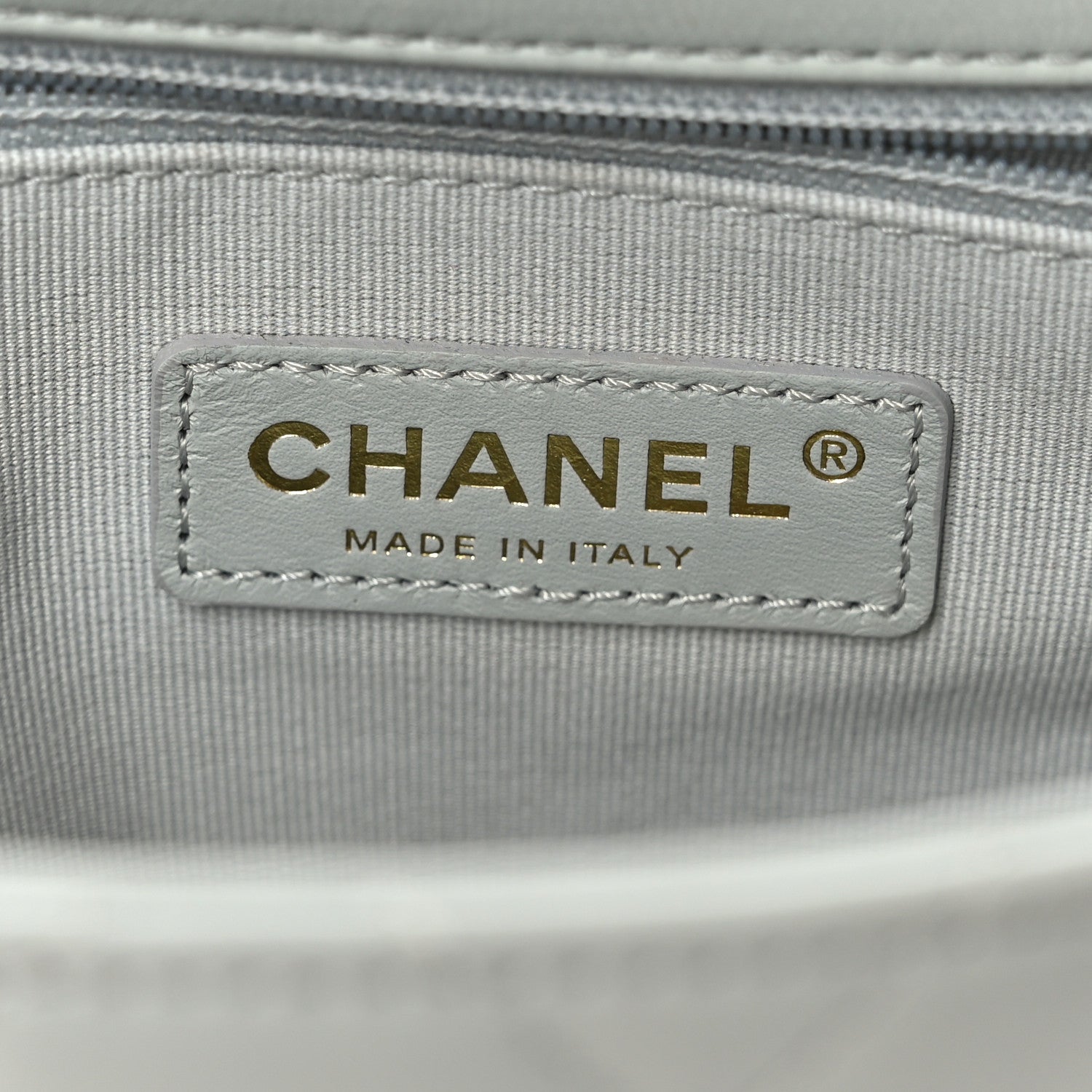 Chanel Lambskin Quilted Small CC You Flap Light Grey 6 of 9