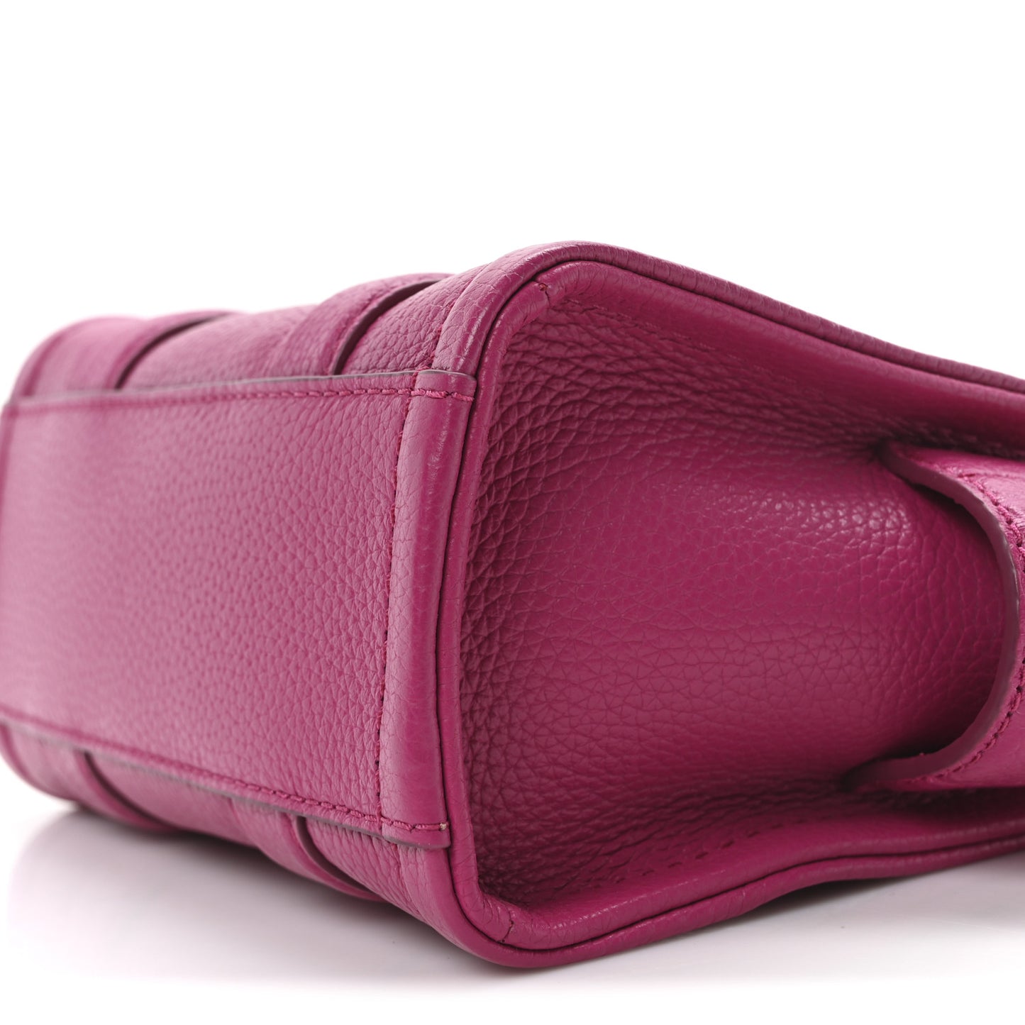 Grained Calfskin Mini The Tote Bag Lipstick Pink