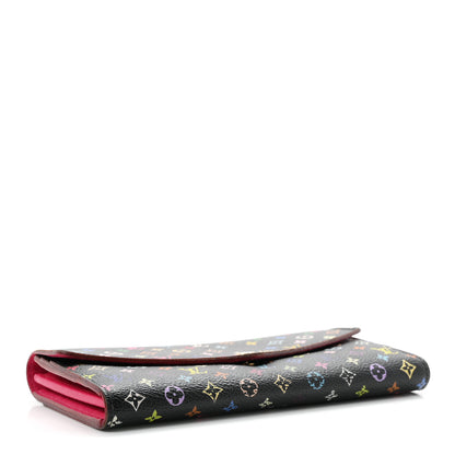 Louis Vuitton Monogram Multicolor Sarah Wallet NM Black Grenade 4 of 6