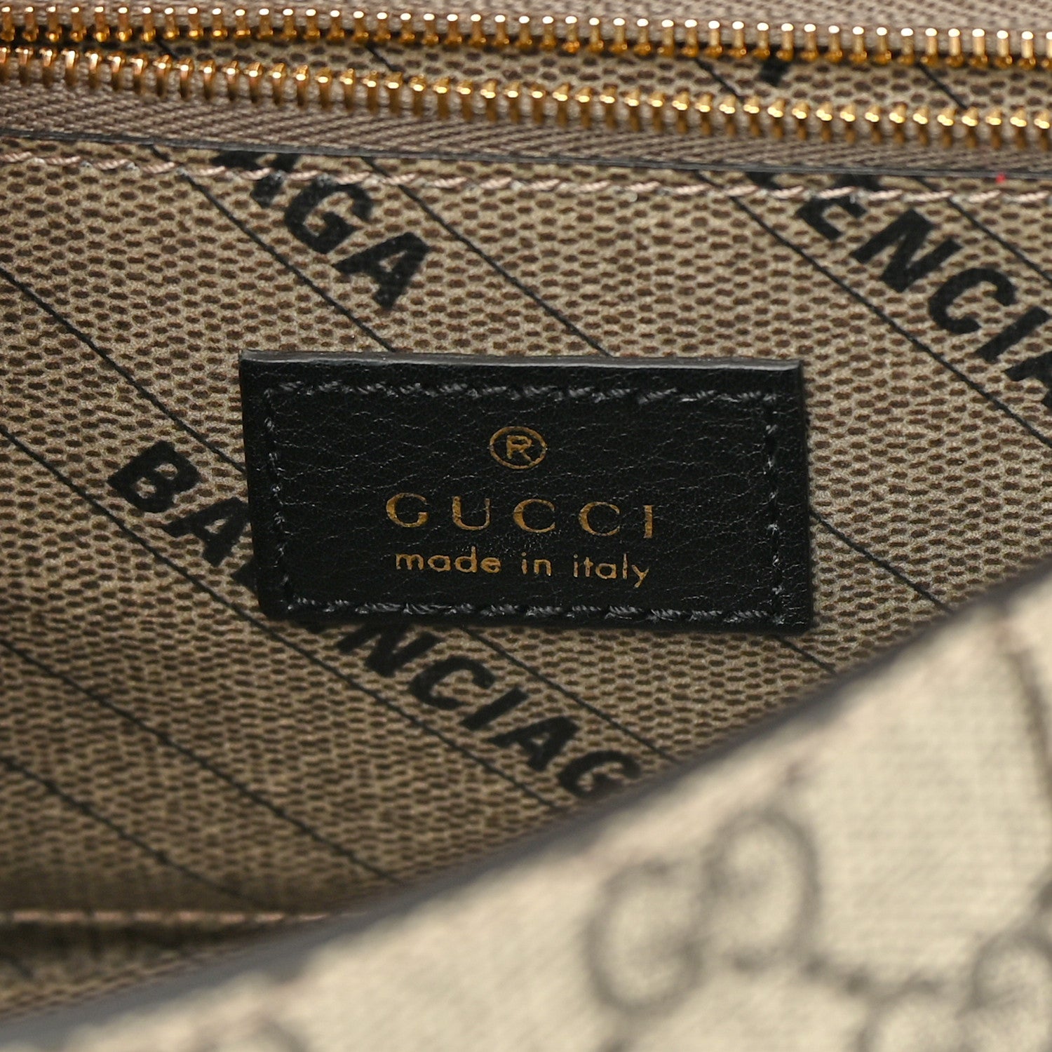 Balenciaga X GUCCI GG Supreme Monogram Small Hourglass Top Handle Bag Beige Ebony 6 of 13