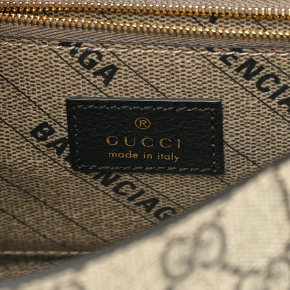 Balenciaga X GUCCI GG Supreme Monogram Small Hourglass Top Handle Bag Beige Ebony 6 of 13