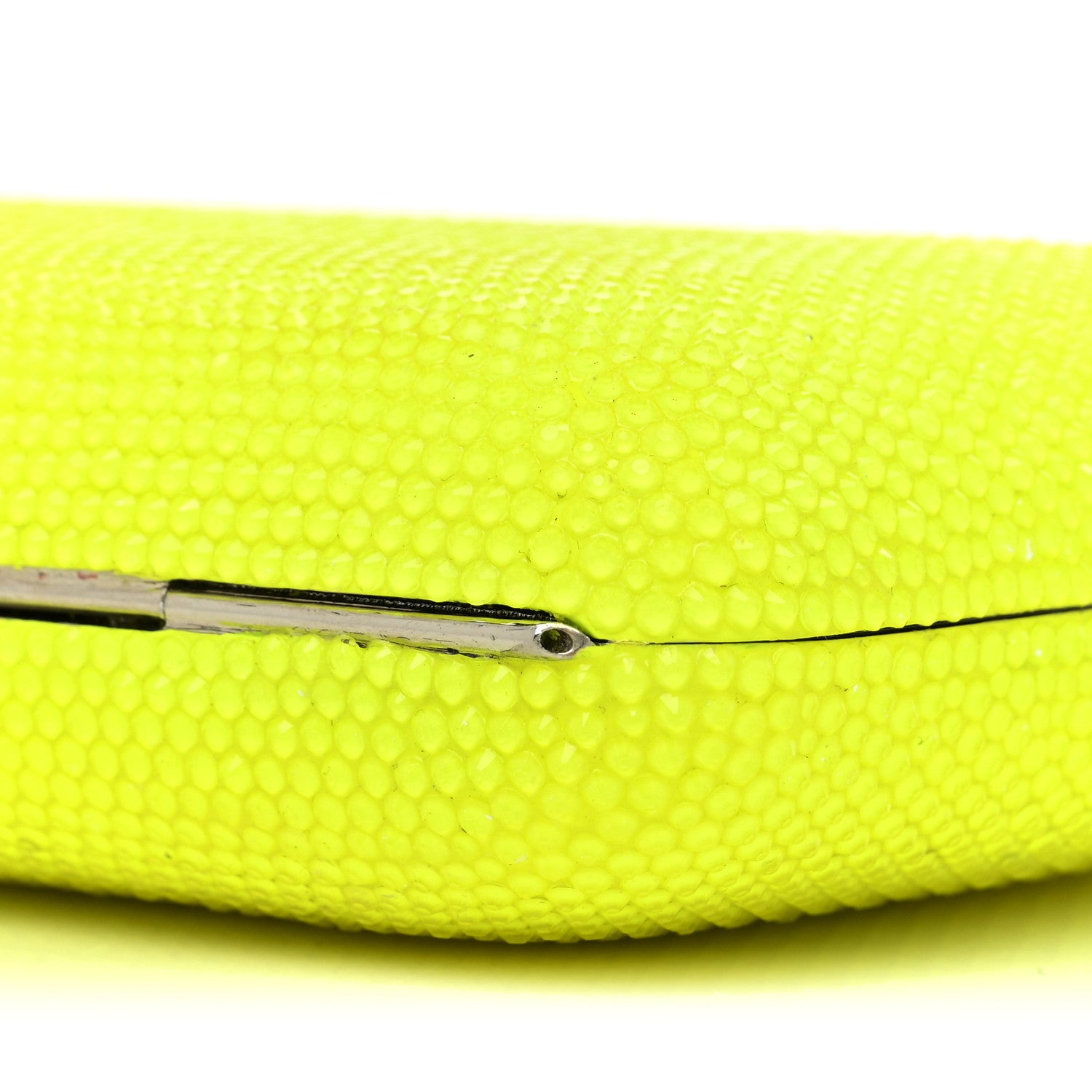 Judith Leiber Beaded Smooth Rectangle Clutch Neon Green 7 of 7